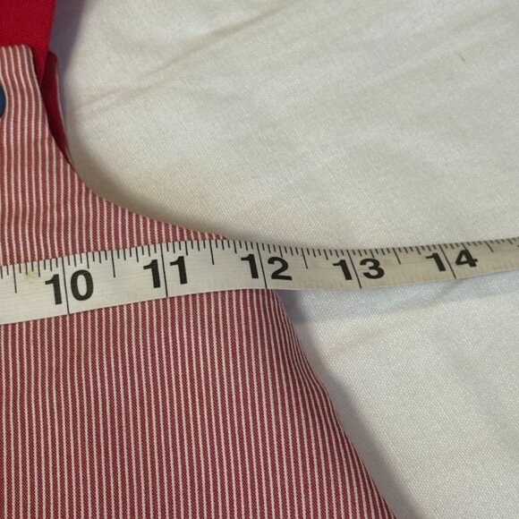 Vintage Mulberry St. Reversible Jumper Dress Size 5 | Red Floral Tulip & Flag - Picture 7 of 8